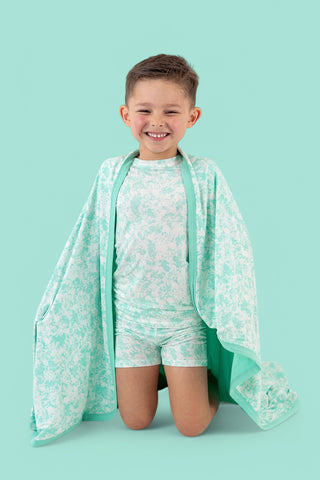 SEAFOAM TIE DYE DREAM BLANKET