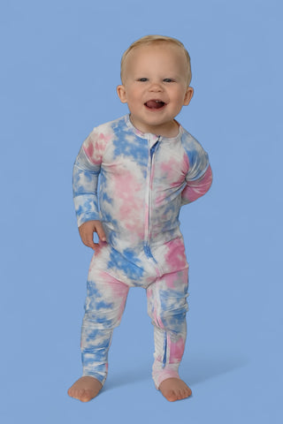 COTTON CANDY TIE DYE DREAM ROMPER