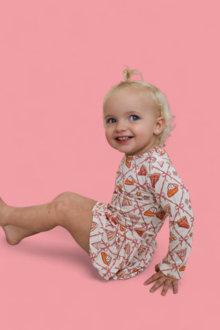 SLICE OF FALL LONG SLEEVE DREAM BODYSUIT DRESS