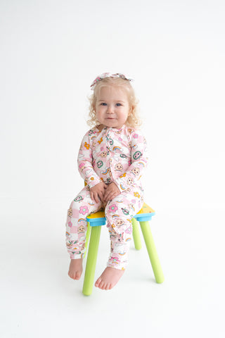 CoComelon x Dream Big Little Co JJ RAINBOW CHECKERS DREAM ROMPER