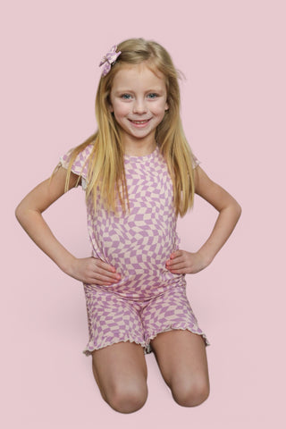 PLUM WAVY DREAM BOW HAIR CLIPS