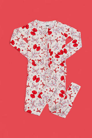 PITCH PERFECT BOWS DREAM RUFFLE ROMPER