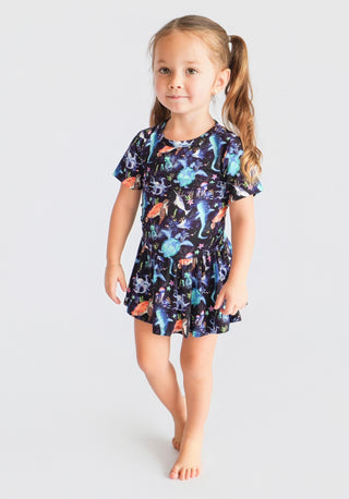 MIDNIGHT REEF DREAM BODYSUIT DRESS