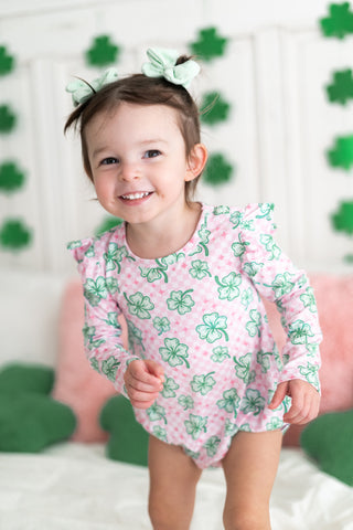 LITTLE MISS SHAMROCK DREAM BUBBLE ROMPER