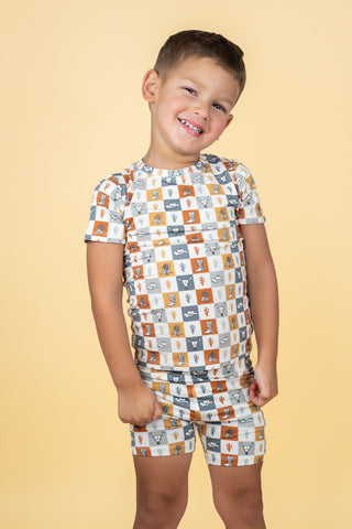 WILD WEST CHECKERS DREAM SHORT SET