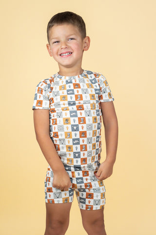 WILD WEST CHECKERS DREAM SHORT SET