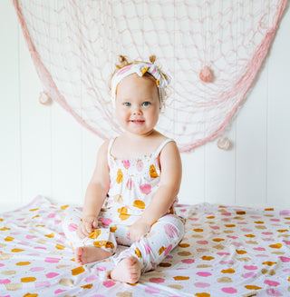 UNDER THE SEA DREAM SMOCKED JUMPSUIT