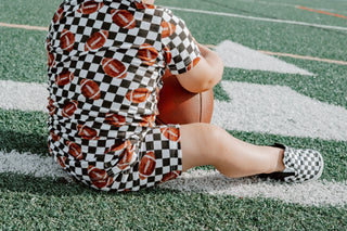 CHECKERED FOOTBALL DREAM SHORT SET