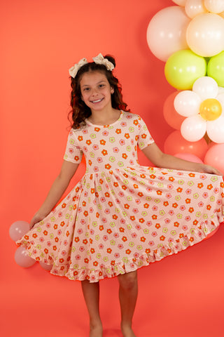 FEELIN' FLOWERFUL DREAM RUFFLE DRESS