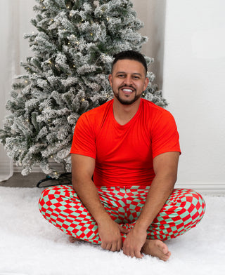 HOLLY JOLLY SHORT SLEEVE MEN'S DREAM JOGGER SET