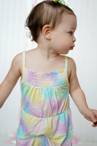 DREAMY SMILEY DREAM SMOCKED JUMPSUIT