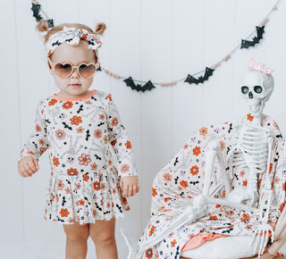 BOW-TASTIC SKELLIES DREAM BODYSUIT DRESS