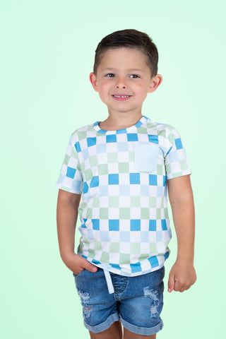 HIGH TIDE CHECKERS DREAM POCKET TEE