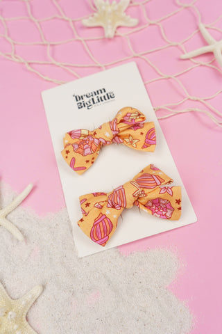 SHELLO SUMMER DREAM BOW HAIR CLIPS