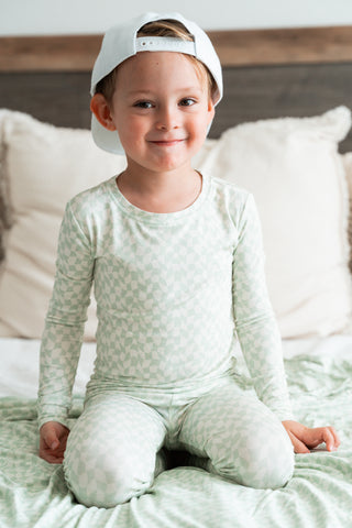 SAGE WAVY CHECKERS DREAM SET