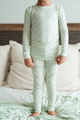 SAGE WAVY CHECKERS DREAM SET