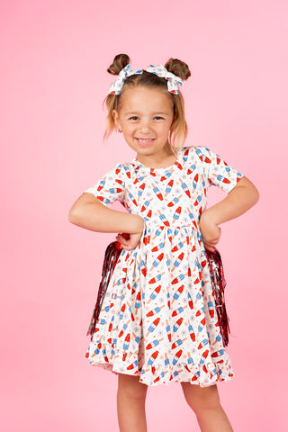 LITTLE MISS FIRECRACKER DREAM RUFFLE DRESS