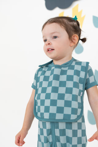 STORMY CHECKERS DREAM BABY BIB