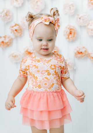 FLOWER CHILD DREAM TUTU BODYSUIT DRESS