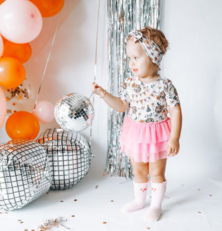 DISCO BIRTHDAY GIRL DREAM TUTU BODYSUIT DRESS