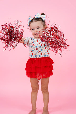 LITTLE MISS FIRECRACKER DREAM TUTU BODYSUIT DRESS