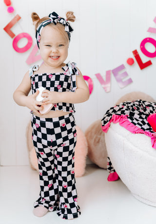 CHECK YES JULIET EXCLUSIVE DREAM SMOCKED FLARE SET