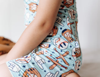 BASEBALL SMILEY DREAM SHORT SET