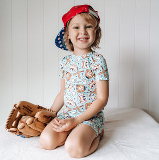BASEBALL SMILEY DREAM SHORT SET