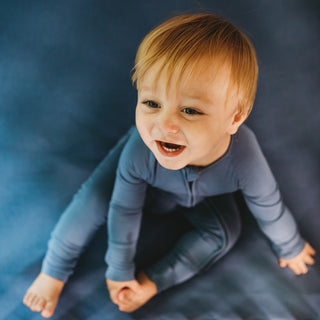 SLATE BLUE DREAM CRIB SHEET