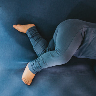 SLATE BLUE DREAM CRIB SHEET