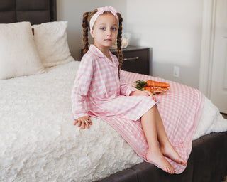 TAFFY PINK GINGHAM DREAM BOW