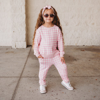 TAFFY PINK GINGHAM DREAM PULLOVER