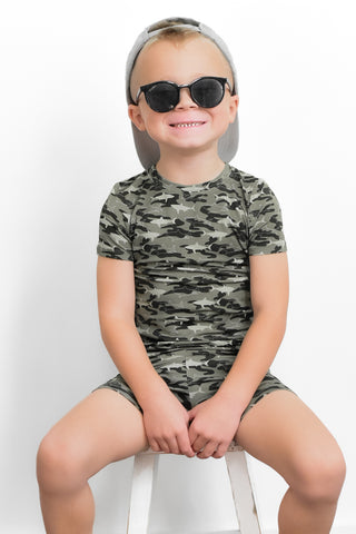 CAMO SHARK DREAM SHORT SET