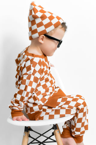 COPPER CHECKERS DREAM PULLOVER