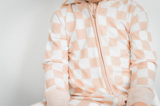 SANDY CHECKERS DREAM ROMPER HOODIE