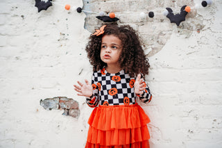 PUMPKIN CHECKMATE DREAM TUTU DRESS