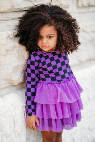 SPOOKY CHECKERS DREAM TUTU DRESS