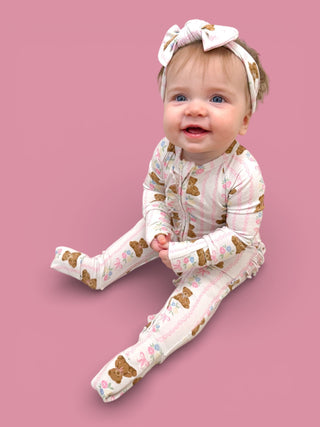 BEAR-Y BLOSSOMS DREAM RUFFLE ROMPER