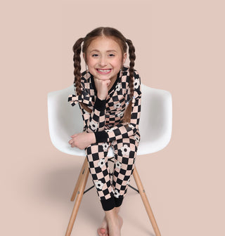 RETRO DAISY CHECKS DREAM BOW HAIR CLIPS