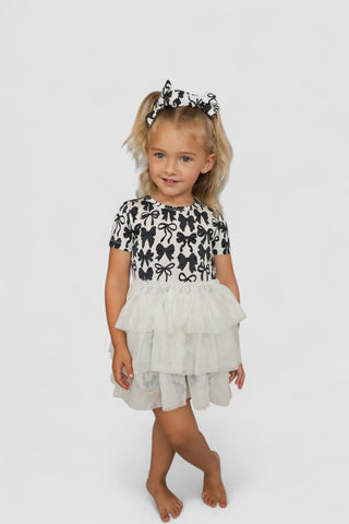 NEUTRAL BOWS DREAM TUTU DRESS