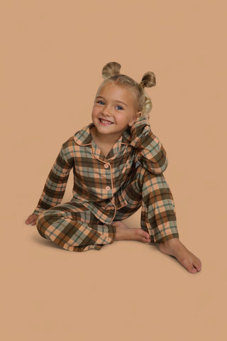 HARVEST TARTAN DREAM GIRL'S FLARE SET