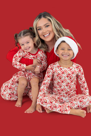 JOLLY SANTA CHECKERS WOMEN’S JOGGER DREAM SET