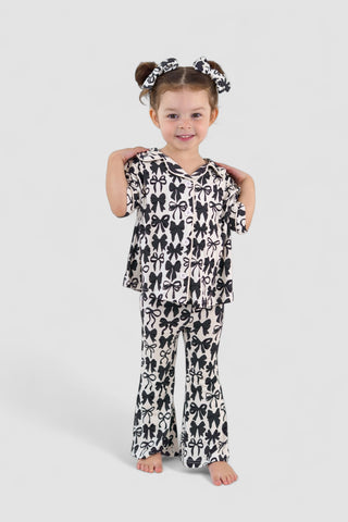 NEUTRAL BOWS DREAM GIRL'S FLARE SET