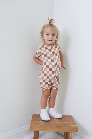 CHESTNUT CHECKERS DREAM SHORTIE