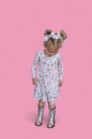 HOWDY 2025 DREAM RUFFLE DRESS