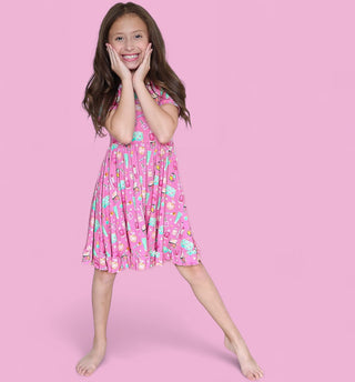 GLAMOUR MAGIC DREAM RUFFLE DRESS