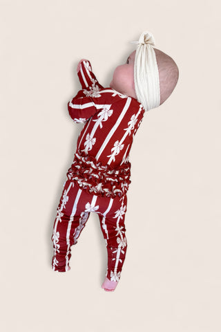 MISTLE-BOWS DREAM RUFFLE ROMPER