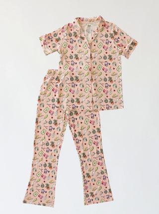 IN THE GARDEN WOMEN'S DREAM SHORT TOP FLARE SET