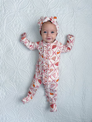 SLICE OF FALL DREAM RUFFLE ROMPER