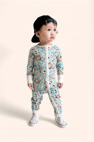 BASEBALL SMILEY DREAM ROMPER